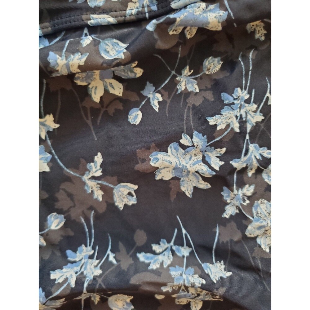 A PEA IN THE POD Maternity Swimsuit Medium Navy Blue NWT Floral Ruffle Beach - Picture 6 of 16
